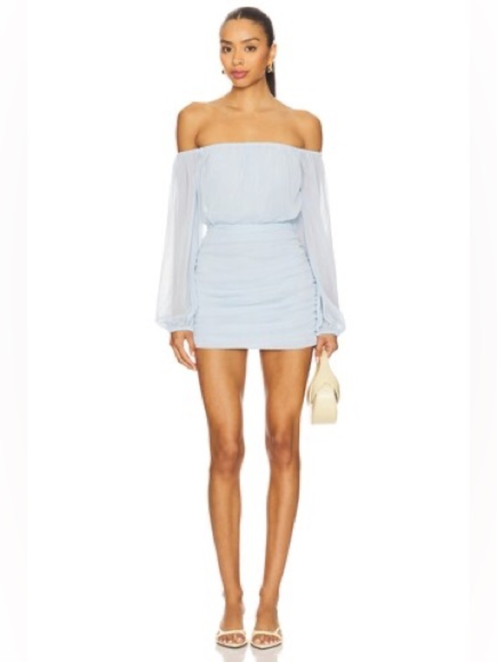 SNDYS Allena Off-Shoulder Mini Dress – Size Large